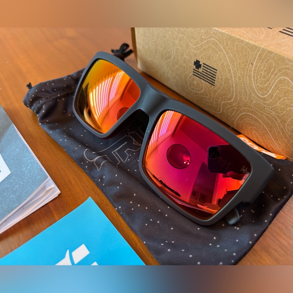 Spy Optics Sunglasses Cyrus Happy Lens Mate Black Bronze Red